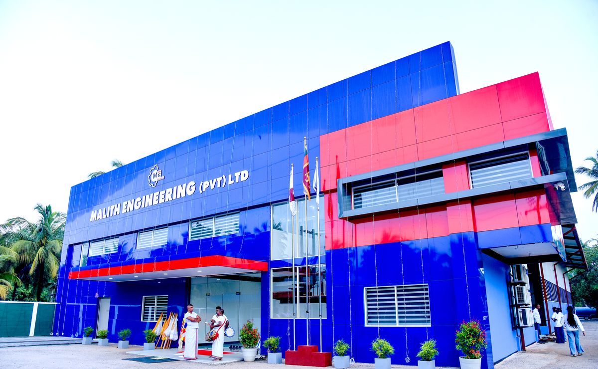 The Malith Engineering (Pvt) Ltd building at its pirith ceremony, October 2025